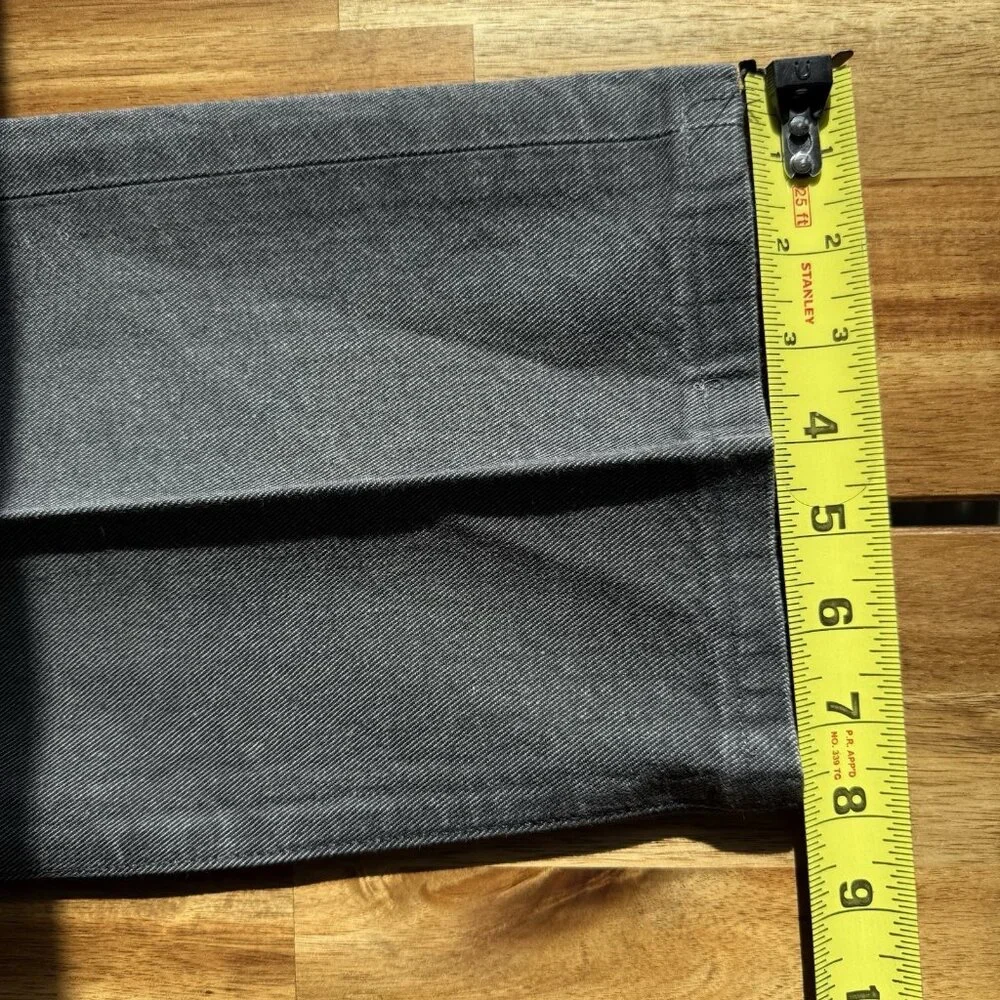 Levi’s 501 Straight Leg White Oak Cone Dark Gray Denim Button Jeans 36X34 Grunge